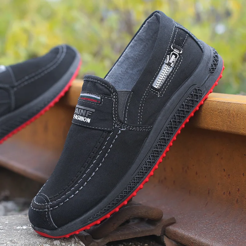 2019 Spring Breathable Men's Canvas Low Side Zipper Slip Wear-resistant Tooling Shoes Shallow Mouth Deodorant
2019 Spring Breathable Men's Canvas Low Side Zipper Slip Wear-resistant Tooling Shoes Shallow Mouth Deodorant