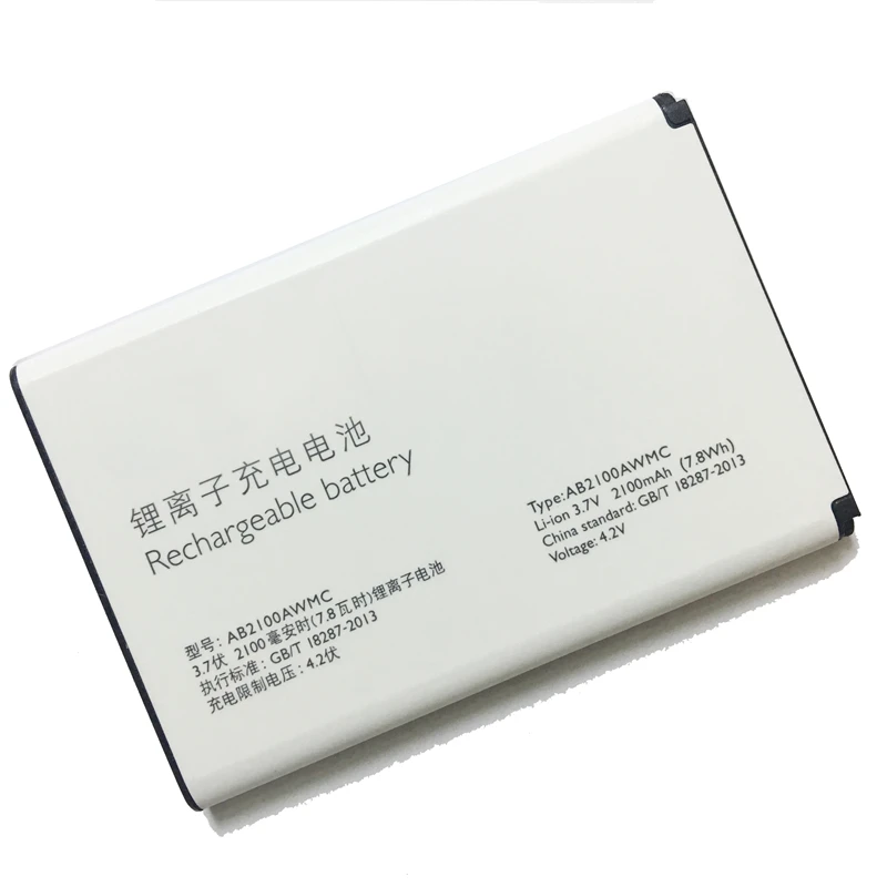 MaleCrane смартфон Батарея 2100 мАч AB2100AWMC для PHILIPS Xenium X622 W632 W336 V726 CTX622 CTW632 CTW336 | Мобильные