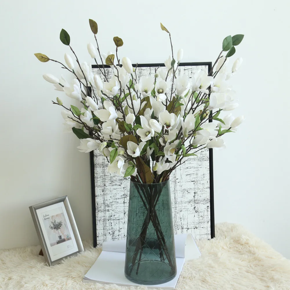 Hxroolrp 76cm Artificial plants Fake Flowers Leaf Magnolia Floral Wedding flowers Bouquet artificial flowers for home decor F1
Hxroolrp 76cm Artificial plants Fake Flowers Leaf Magnolia Floral Wedding flowers Bouquet artificial flowers for home decor F1