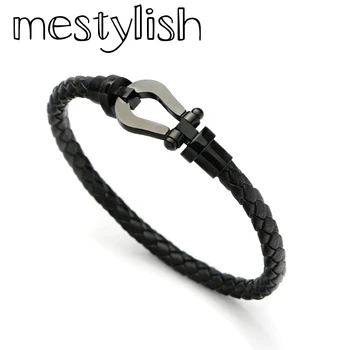 Mestylish Latest Design 5mm Genuine Leather Bracelet Stainless Steel Magnetic Clasp Men Women Bracelet Jewelry Pulseira
Mestylish Latest Design 5mm Genuine Leather Bracelet Stainless Steel Magnetic Clasp Men Women Bracelet Jewelry Pulseira