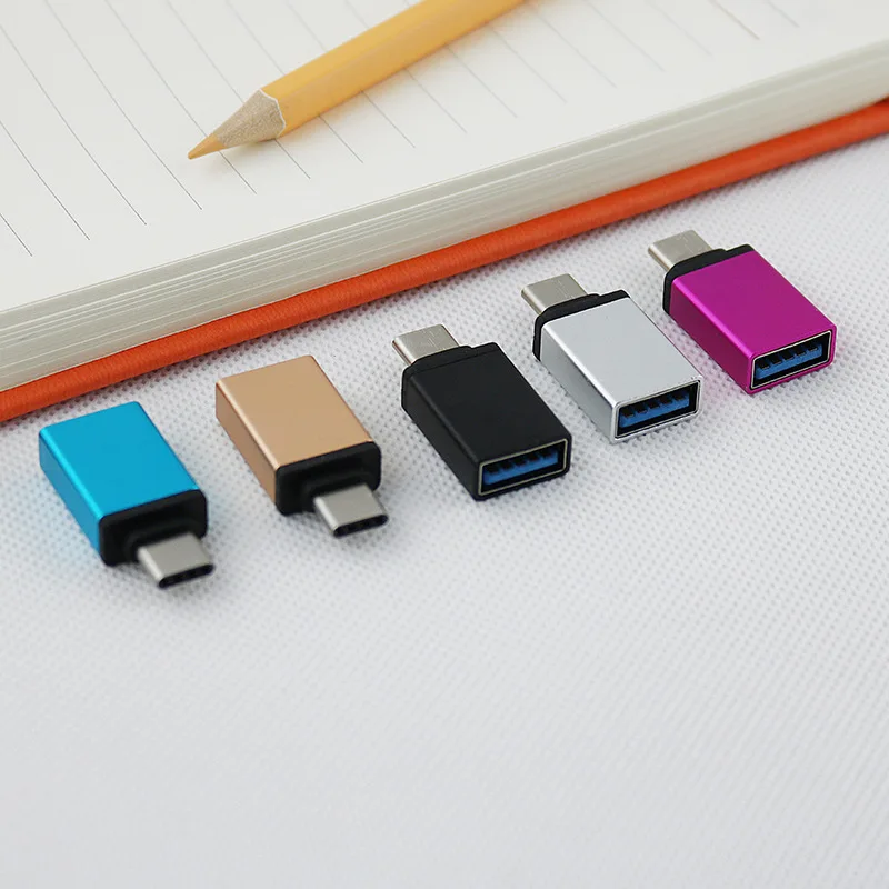 Переходник из алюминиевого сплава с usb 3 0 на Type-c OTG Мобильный телефон оптовая