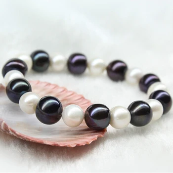 Fashion Super Classic Real Pearl Bracelets Natural Cultured Bracelet Jewelry White&Black Color Pearls Beads Bracelets Girl Gifts
Fashion Super Classic Real Pearl Bracelets Natural Cultured Bracelet Jewelry White&Black Color Pearls Beads Bracelets Girl Gifts