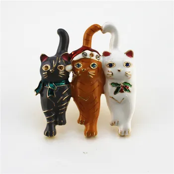 2019 free shipping new three cat fashion design Enamel temperament brooch coat drop glaze brooch
2019 free shipping new three cat fashion design Enamel temperament brooch coat drop glaze brooch