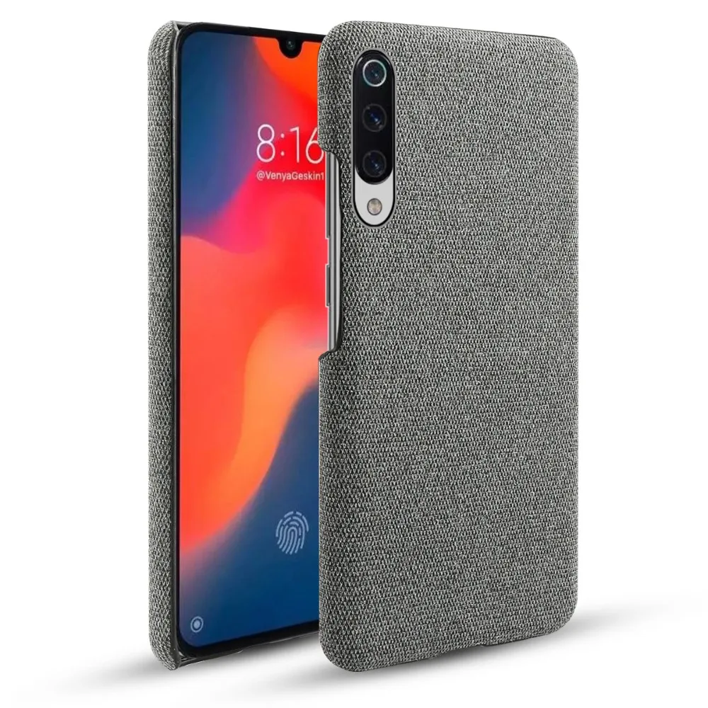 Для Xiaomi Mi 9 Mi9 SE чехол тонкий ретро тканевый Жесткий Чехол для 9T 10 Redmi K20 Note 7 8 Pro S