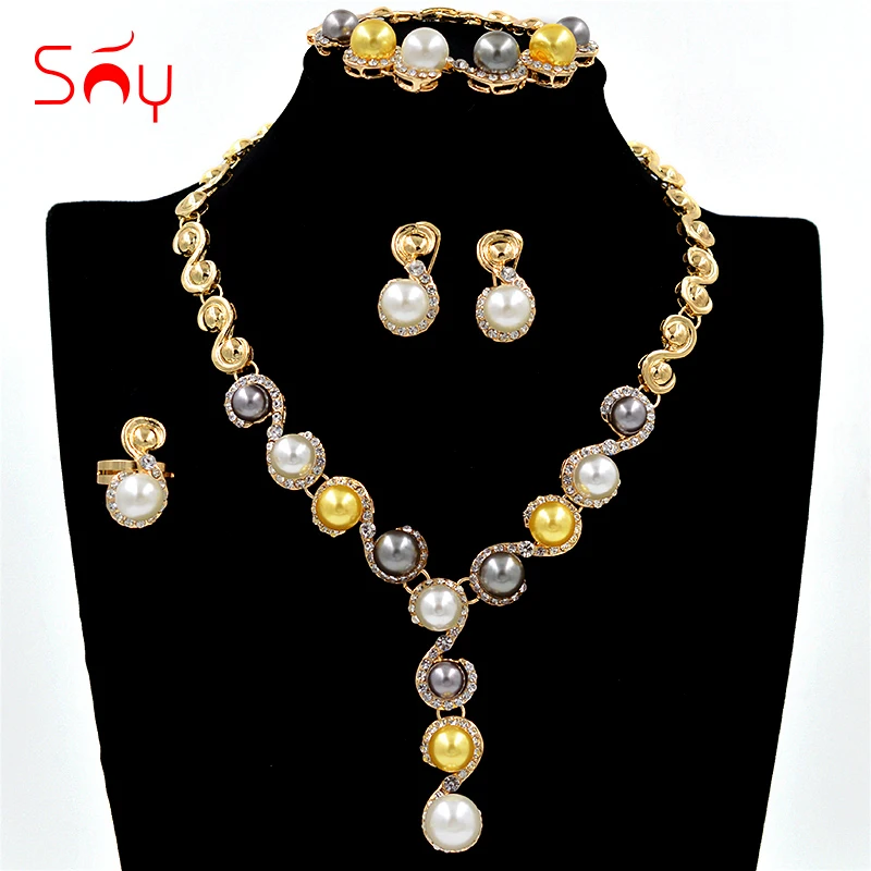 Sunny Jewelry Romantic Wedding Jewelry Set For Women Bridal Jewelry Set Necklace Earrings Ring Bracelet For Engagement Jewelry
Sunny Jewelry Romantic Wedding Jewelry Set For Women Bridal Jewelry Set Necklace Earrings Ring Bracelet For Engagement Jewelry