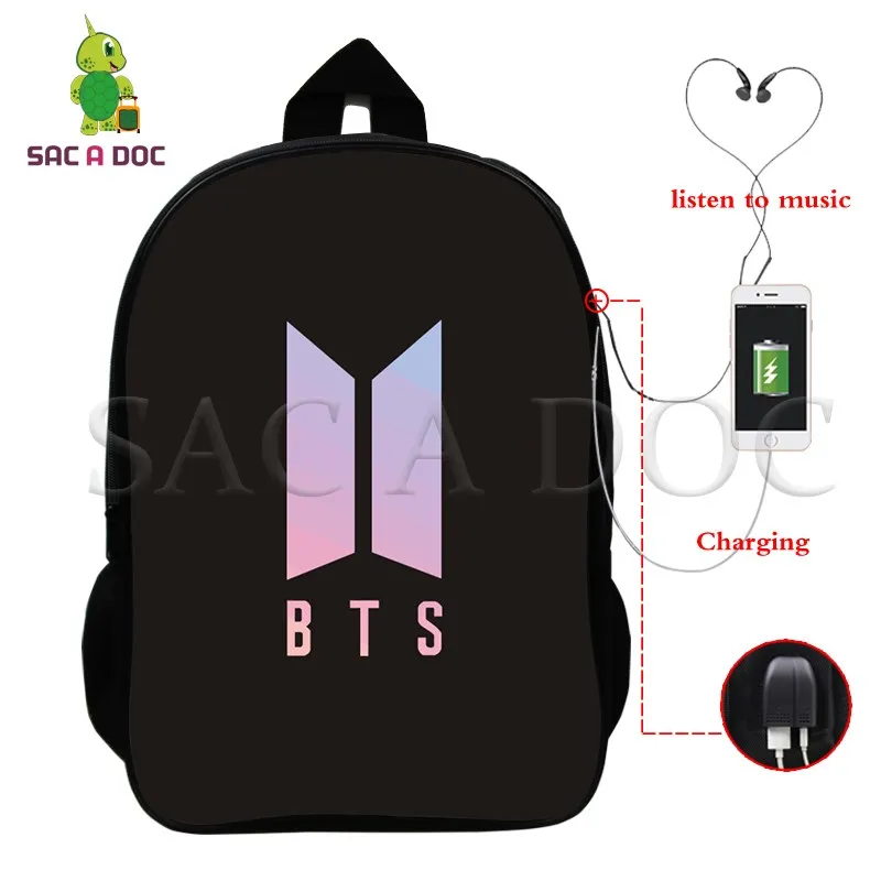 BTS JIMIN/SSUGA Multifunction Backpack USB Charging Backpack for Teenage Boys Girls School Laptop Backpack Kpop Travel Bags
BTS JIMIN/SSUGA Multifunction Backpack USB Charging Backpack for Teenage Boys Girls School Laptop Backpack Kpop Travel Bags
