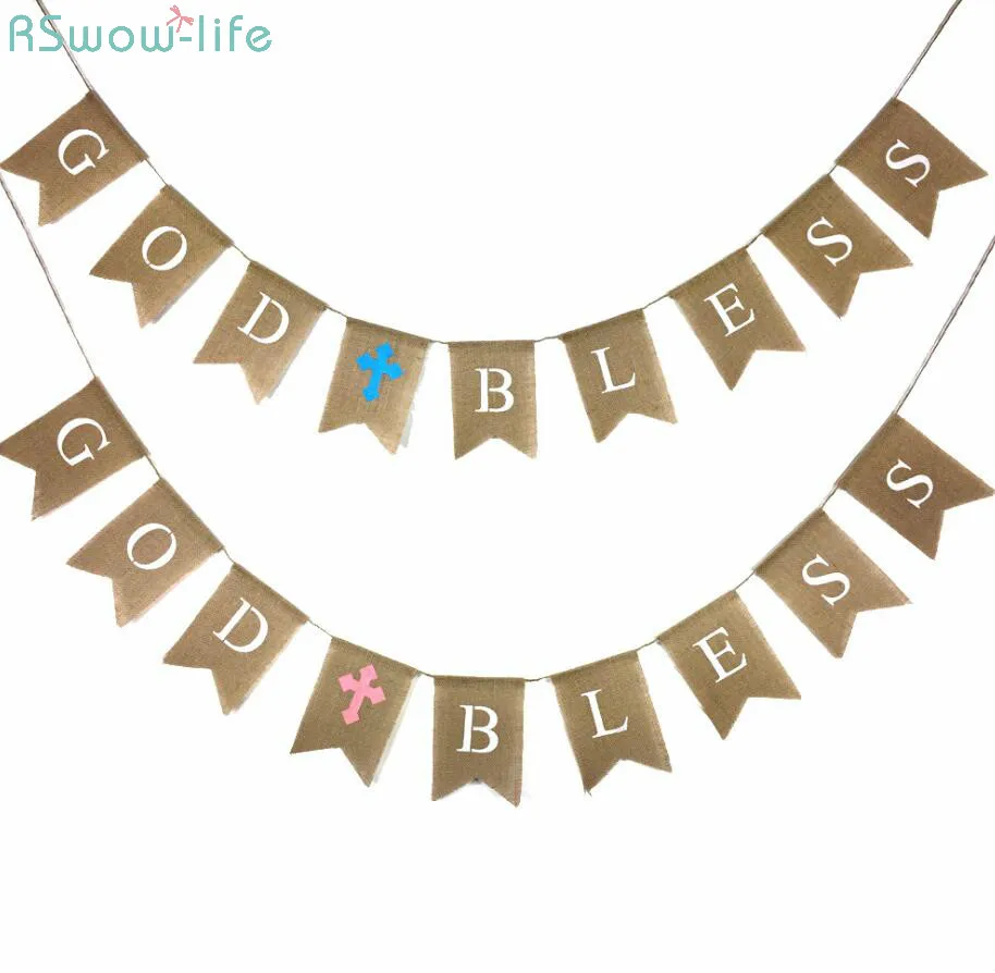 Christian Baptist Party Decoration Flag Fishtail Flag GOD BLESS Burlap Swallowtail Flag
Christian Baptist Party Decoration Flag Fishtail Flag GOD BLESS Burlap Swallowtail Flag
