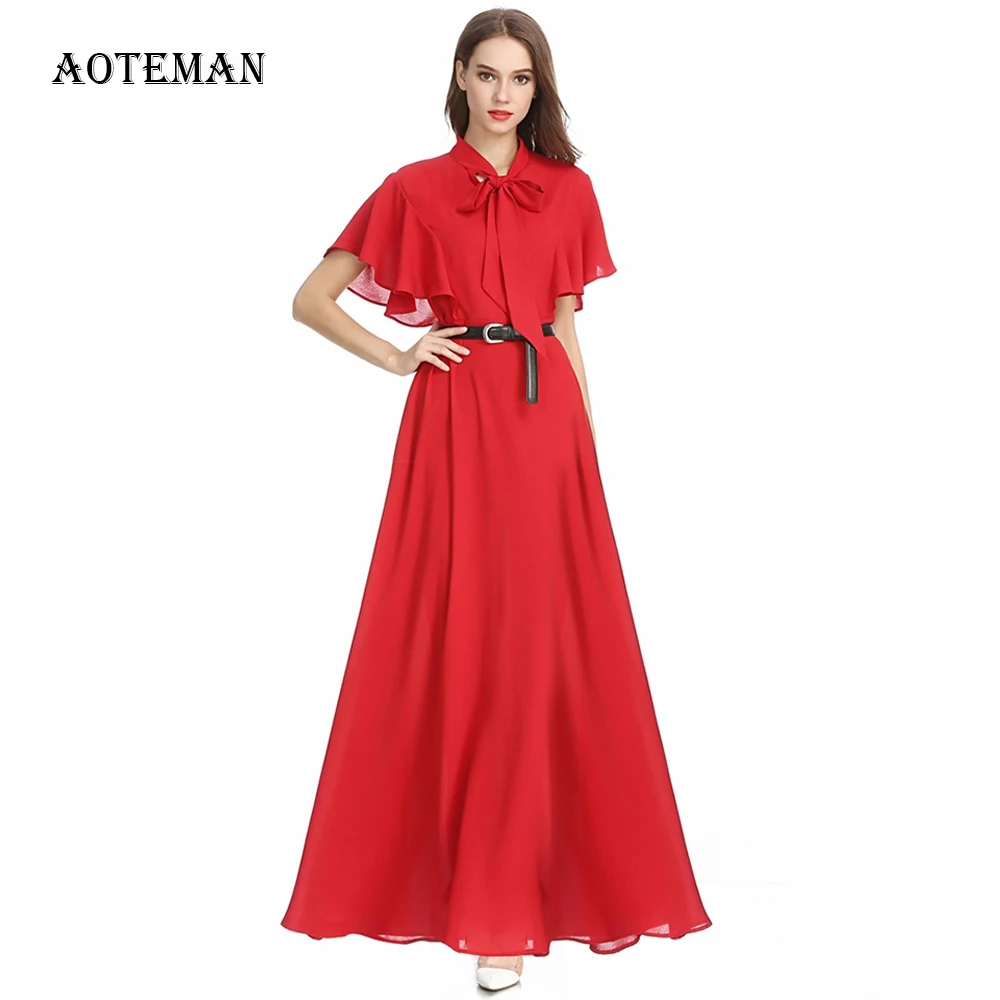 Autumn Winter Dress Women 2019 Casual Elegant Solid Chiffon Ruffle Long Dresses Female Vintage Belt Party Dress Vestidos Black
Autumn Winter Dress Women 2019 Casual Elegant Solid Chiffon Ruffle Long Dresses Female Vintage Belt Party Dress Vestidos Black