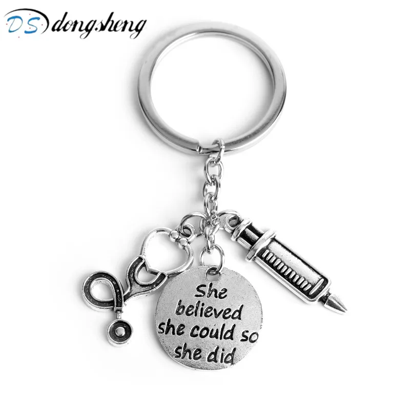 dongsheng Fashion Syringe Stethoscope Keychain Doctor Nurse Physicians Medical LPN MA NP PA Graduation Gift Bag Car Key Rings-50
dongsheng Fashion Syringe Stethoscope Keychain Doctor Nurse Physicians Medical LPN MA NP PA Graduation Gift Bag Car Key Rings-50