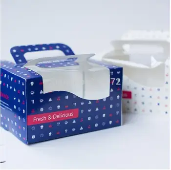 Free Shipping 500pcs Square Muffin Cupcake with handle and PVC window Packaging 15.8*15.8*9.1cm For 6'' Cake + Free Insert
Free Shipping 500pcs Square Muffin Cupcake with handle and PVC window Packaging 15.8*15.8*9.1cm For 6'' Cake + Free Insert