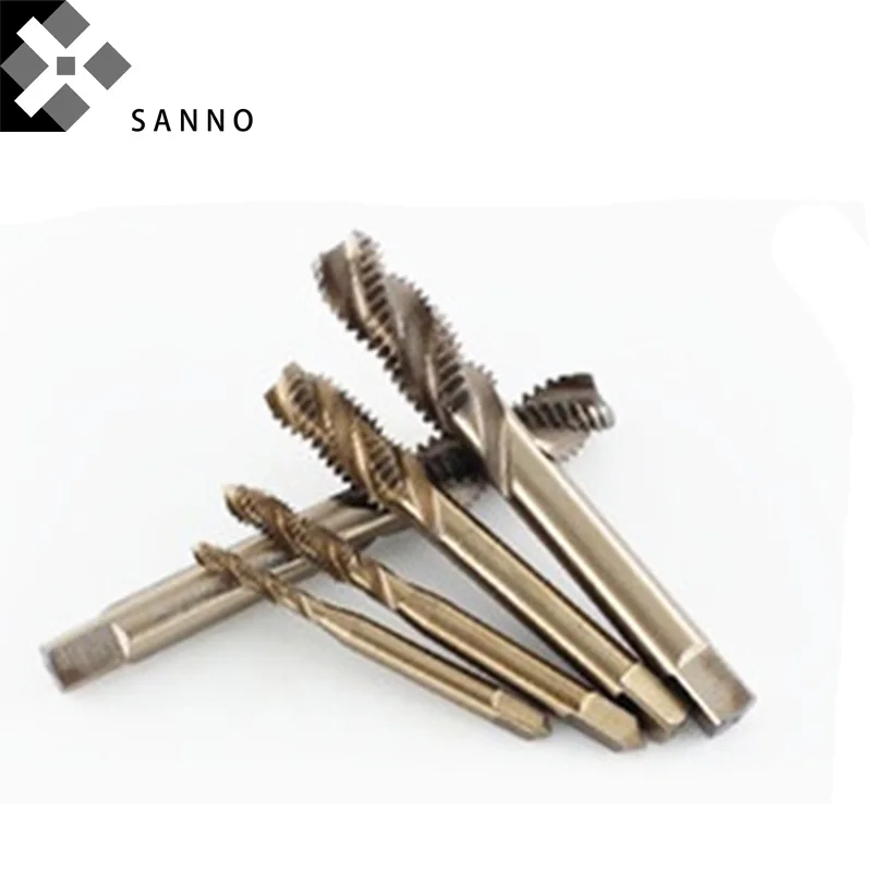 3pcs Spiral flute HSS - Co 5% tap screw thread machine tap M2 - M18 blind hole tapping for stainless steel processing
3pcs Spiral flute HSS - Co 5% tap screw thread machine tap M2 - M18 blind hole tapping for stainless steel processing