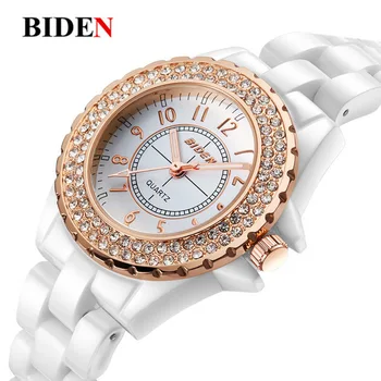 Biden fashion womens wristwatches white ceramic quartz silver rose gold woman watches 30m waterproof casual ladies clocks
Biden fashion womens wristwatches white ceramic quartz silver rose gold woman watches 30m waterproof casual ladies clocks