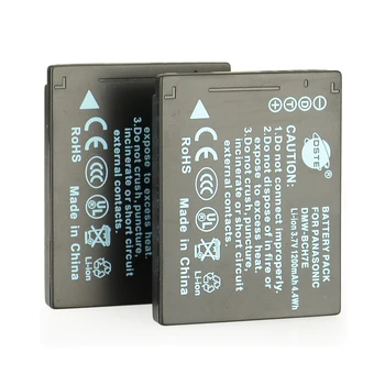 

DSTE 2pcs DMW-BCH7E Rechargeable Battery for Panasonic DMC-FP1/FP2/FP3/FT10/TS10 Cameras