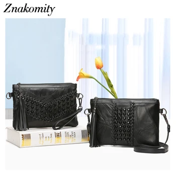 Znakomity Punk Rivet Shoulder Bags for Women Fashion Tassel Messenger Bags Female Soft PU Leather Small Weave Crossbody Bag 2019
Znakomity Punk Rivet Shoulder Bags for Women Fashion Tassel Messenger Bags Female Soft PU Leather Small Weave Crossbody Bag 2019