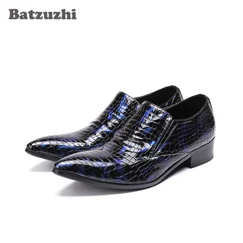 Batzuzhi 2018 Handmade Mens Shoes Pointed Toe Genuine Leather Business Shoes Men Black Blue Leather Oxfords Wedding Party Shoes
Batzuzhi 2018 Handmade Mens Shoes Pointed Toe Genuine Leather Business Shoes Men Black Blue Leather Oxfords Wedding Party Shoes