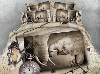 JF-344 Vintage style bed linen 4pcs retro elephant bedding set single double queen Super king size doona quilt duvet covers sham
JF-344 Vintage style bed linen 4pcs retro elephant bedding set single double queen Super king size doona quilt duvet covers sham