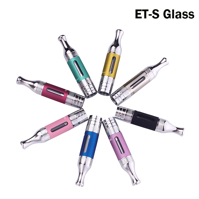 Electronic Cigarette Tank Aspire ET-S BVC Glass Clearomizer 3ml E-cig ET S Atomizer With 1.8ohm BVC Coil for eGo Battery Vape 017