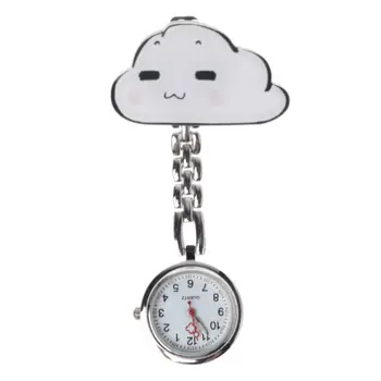 New Quartz Nurse Watch Cloud Cartoon Fashion Pocket Watches Hang Clip Women Lady Jewelry Charm Silver Pendant Cute Supplies
New Quartz Nurse Watch Cloud Cartoon Fashion Pocket Watches Hang Clip Women Lady Jewelry Charm Silver Pendant Cute Supplies