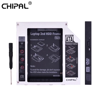 CHIPAL for Laptop DVD-ROM Optibay Magnesium Alloy 2nd HDD Caddy 12.7mm IDE to SATA 3.0 for 2.5" SSD Hard Drive Case Enclosure
CHIPAL for Laptop DVD-ROM Optibay Magnesium Alloy 2nd HDD Caddy 12.7mm IDE to SATA 3.0 for 2.5" SSD Hard Drive Case Enclosure