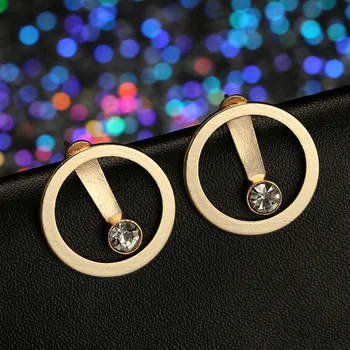 2019 New Exaggerated Fashion Personality Geometric Circle Rhinestone Rear Hanging Earrings Jewelry Accessories Luxury Brand
2019 New Exaggerated Fashion Personality Geometric Circle Rhinestone Rear Hanging Earrings Jewelry Accessories Luxury Brand
