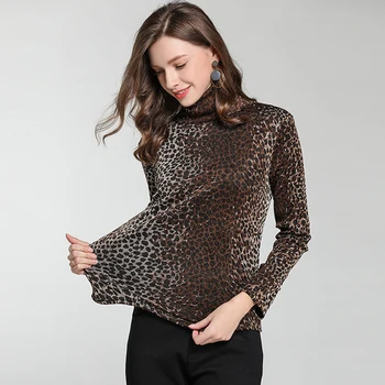 Winter Turtleneck Velvet Leopard Warm Basic Tops Plus Size 2018 Woman Warm Long Sleeve Pullover All Match Velvet Tops Women
Winter Turtleneck Velvet Leopard Warm Basic Tops Plus Size 2018 Woman Warm Long Sleeve Pullover All Match Velvet Tops Women