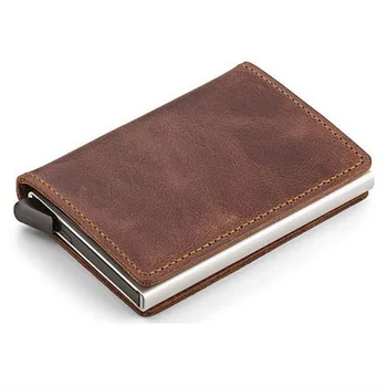 by dhl 50pcs 2018 Genuine Leather Card Holder Vintage Purse Crazy Horse Leather Rfid Aluminium Credit Business Card Holder
by dhl 50pcs 2018 Genuine Leather Card Holder Vintage Purse Crazy Horse Leather Rfid Aluminium Credit Business Card Holder