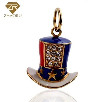 Zhaoru 100% 925 Sterling Silver Pendant Women Trendy 925 Silver Charm Bracelet Yellow Gold Fine Top Hat Charm
Zhaoru 100% 925 Sterling Silver Pendant Women Trendy 925 Silver Charm Bracelet Yellow Gold Fine Top Hat Charm