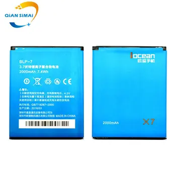 1PCS 2000mAh New 100% high quality BLP-7 Battery for Iocean X7 Phone free shipping
1PCS 2000mAh New 100% high quality BLP-7 Battery for Iocean X7 Phone free shipping