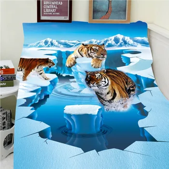 Blankets Warmth Soft Plush Creative 3D Glacier Brown Tiger Animals Sofa Bed Throw a Blanket Thick Thin Cobertor Plaid
Blankets Warmth Soft Plush Creative 3D Glacier Brown Tiger Animals Sofa Bed Throw a Blanket Thick Thin Cobertor Plaid