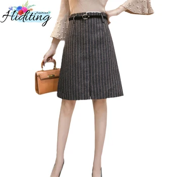 Women Woolen Skirt High Waist Striped Temperament Elegant Skirt Autumn Winter New A Word Woolen Skirt Goddess Essentials WIN47
Women Woolen Skirt High Waist Striped Temperament Elegant Skirt Autumn Winter New A Word Woolen Skirt Goddess Essentials WIN47