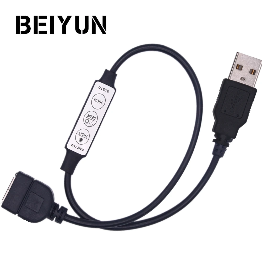 USB Male And Female LED Controller With 3Key 5-24V LED Dimmer Remote Control For SMD 5050 5630 2835 3014 LED Strip Light
USB Male And Female LED Controller With 3Key 5-24V LED Dimmer Remote Control For SMD 5050 5630 2835 3014 LED Strip Light