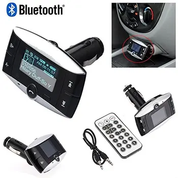 LCD Handsfree Wireless Bluetooth FM Transmitter MP3 Player SD MMC USB Car Charger Cigarette Lighter For iPhone iPod Smartphones
LCD Handsfree Wireless Bluetooth FM Transmitter MP3 Player SD MMC USB Car Charger Cigarette Lighter For iPhone iPod Smartphones