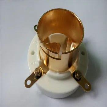 1pcs ceramic tube socket seat GZC4-3B-G 4 pin seat tube socket golden foot for 805/845/211
1pcs ceramic tube socket seat GZC4-3B-G 4 pin seat tube socket golden foot for 805/845/211