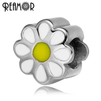 REAMOR Wholesale 316L Stainless steel Enamel Daisy Flower Charm Beads Spacer Beads for Women Bracelet Jewelry Making DIY
REAMOR Wholesale 316L Stainless steel Enamel Daisy Flower Charm Beads Spacer Beads for Women Bracelet Jewelry Making DIY