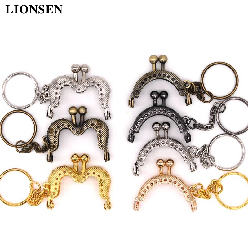 Lionsen 4cm Metal Coin Purse Bag Change Purse Frame with Keychain 5 colors Frame Kiss Clasp Lock DIY Craft wallet accessaries
Lionsen 4cm Metal Coin Purse Bag Change Purse Frame with Keychain 5 colors Frame Kiss Clasp Lock DIY Craft wallet accessaries