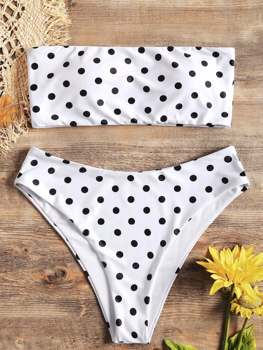 Dotted Strapless High Rise Bathing Suit Women Swimsuit Sexy Brazilian Padded Bathing Suit Female Beachwear High Waisted Bikini
Dotted Strapless High Rise Bathing Suit Women Swimsuit Sexy Brazilian Padded Bathing Suit Female Beachwear High Waisted Bikini