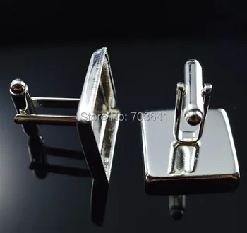 Blank Cufflinks Settings with Square Deep Wall Bezel Cabochons Bases Men's Metal Cuff links Findings Rhodium tone Plated
Blank Cufflinks Settings with Square Deep Wall Bezel Cabochons Bases Men's Metal Cuff links Findings Rhodium tone Plated