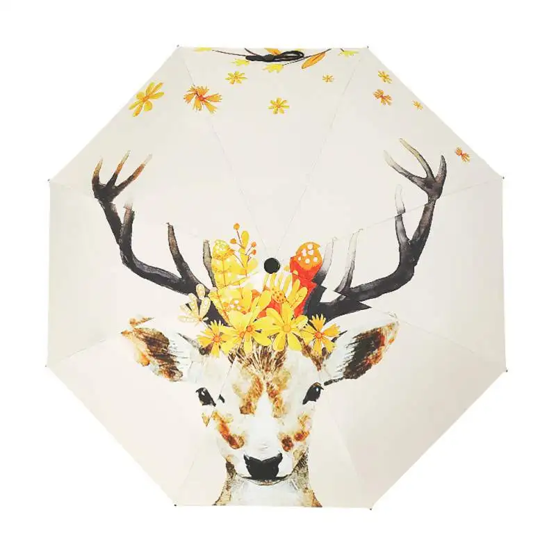 Elegant Europe Style Small 5/3 Fold Rain Umbrella Woman Sunshade Animal Elk Mini Umbrella For Girls Female Travel Gift
Elegant Europe Style Small 5/3 Fold Rain Umbrella Woman Sunshade Animal Elk Mini Umbrella For Girls Female Travel Gift