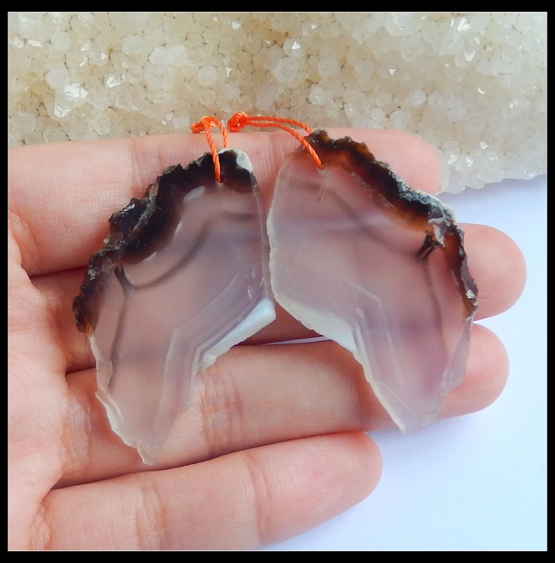 Only Pairs!!Natural Stone Nugget Agate Earring Bead 44x27x3mm 12.64g Fashion Jewelry For Women Earrings Accessories
Only Pairs!!Natural Stone Nugget Agate Earring Bead 44x27x3mm 12.64g Fashion Jewelry For Women Earrings Accessories