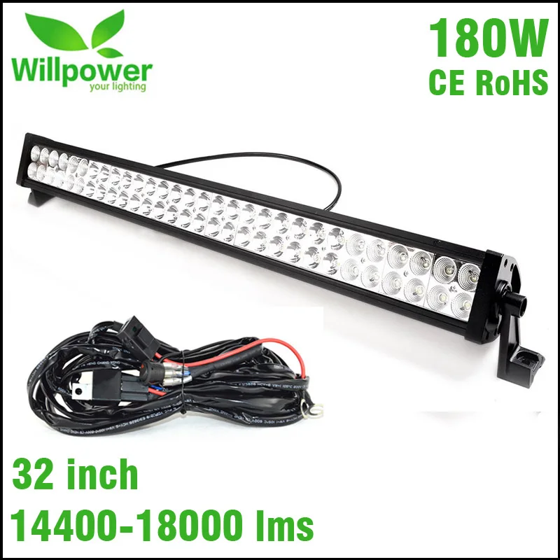Universal 32 inch double rows 14400lms combo truck tractor 12v car 180W 4x4 offroad led light bar
Universal 32 inch double rows 14400lms combo truck tractor 12v car 180W 4x4 offroad led light bar