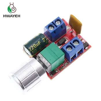 Mini 5A PWM Max 90W DC Motor Speed Controller Module DC-DC 3V 35V Speed Control Adjustable Potentiometer Switch Board LED Dimmer
Mini 5A PWM Max 90W DC Motor Speed Controller Module DC-DC 3V 35V Speed Control Adjustable Potentiometer Switch Board LED Dimmer