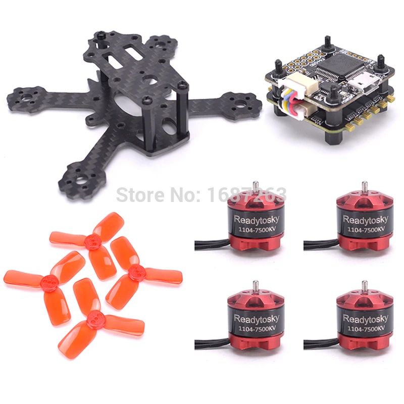 ELF 88mm Micro Quadcopter 1104 7500KV 2-3S Motor 2030 Prop + Mini F3 / F4 Flytower Flight control Integrated OSD 25A 4 in 1 ESC
ELF 88mm Micro Quadcopter 1104 7500KV 2-3S Motor 2030 Prop + Mini F3 / F4 Flytower Flight control Integrated OSD 25A 4 in 1 ESC