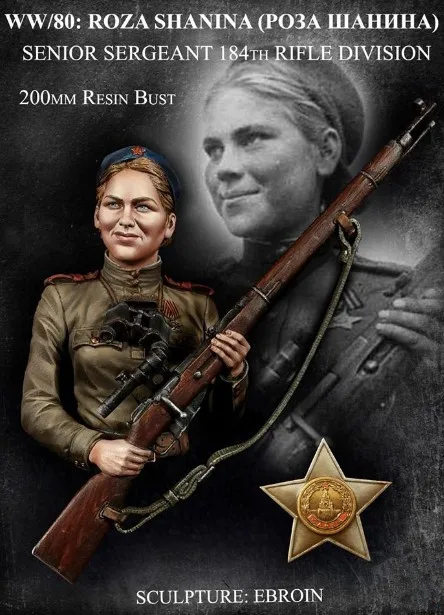 1/10 Scale Resin Bust WW2 Soviet Female Sniper (not including the base) Miniatures WWII Unpainted Resin Model Kit Figure
1/10 Scale Resin Bust WW2 Soviet Female Sniper (not including the base) Miniatures WWII Unpainted Resin Model Kit Figure