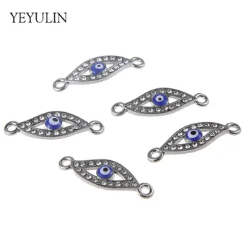 New Design Rhinestone Silver Color Alloy Evil Eyes Pendant Connectories For Making Jewelry DIY 30pcs Wholesale
New Design Rhinestone Silver Color Alloy Evil Eyes Pendant Connectories For Making Jewelry DIY 30pcs Wholesale