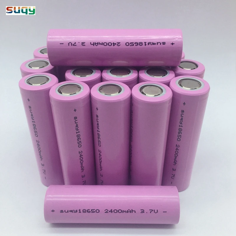 suqy 40pcs/lot 100% New Original Accumulator 3.7v 2400mAh 18650 Battery for Flashlight for Power Bank 18650 Batteries wholesale
suqy 40pcs/lot 100% New Original Accumulator 3.7v 2400mAh 18650 Battery for Flashlight for Power Bank 18650 Batteries wholesale