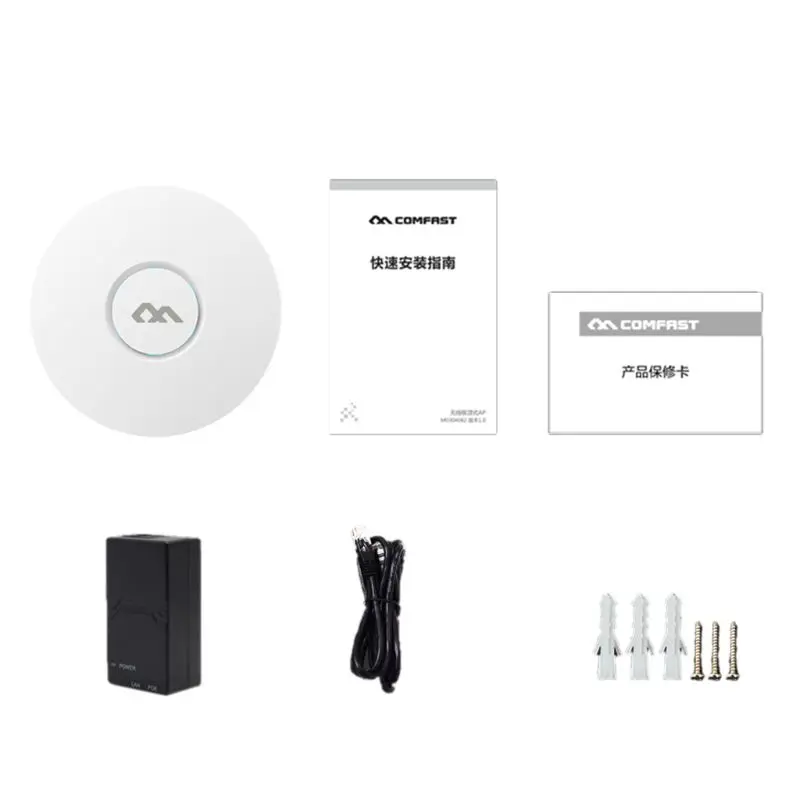 

COMFAST CF-E320V2 300M Wireless Router WiFi Ceiling AP 802.11b/g/n QCA9531 Enterprise Wifi System AP 48V POE