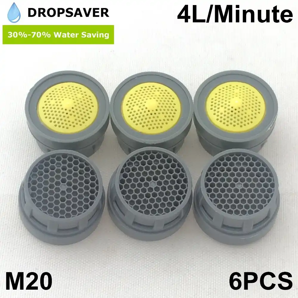 Free Shipping 6pcs M20 Faucet Aerator Core Set M20 6l Laminar Flow