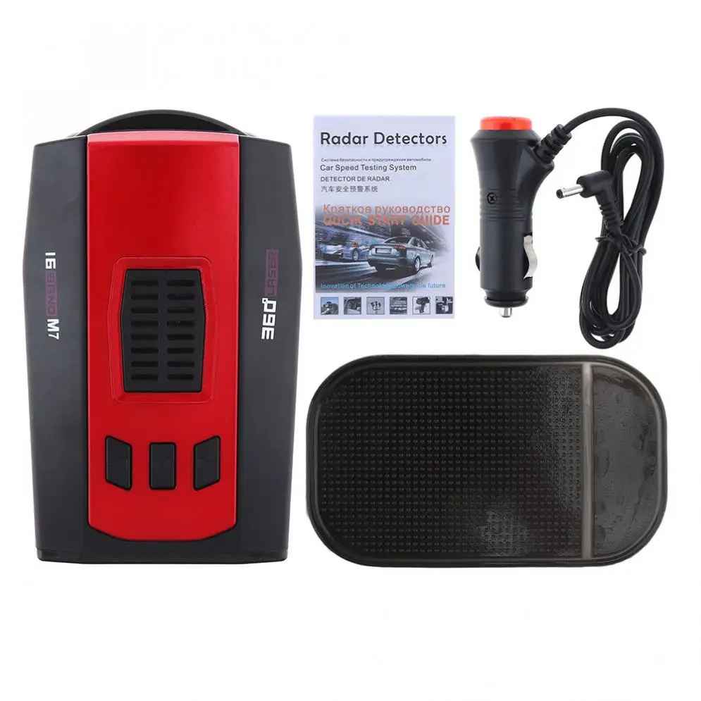 2018 M7 speed Car Radar Detector 360 Degree 16 Band Russia/English Version LED Display Anti Radar Detector XK NK Ku Ka Laser
2018 M7 speed Car Radar Detector 360 Degree 16 Band Russia/English Version LED Display Anti Radar Detector XK NK Ku Ka Laser