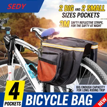 SEDY Bicycle Double Bags Large Capacity Waterproof Cycling Bag Mountain Bike Durable Luggage Travel Bag Bicycle Accessories
SEDY Bicycle Double Bags Large Capacity Waterproof Cycling Bag Mountain Bike Durable Luggage Travel Bag Bicycle Accessories