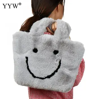 Flannelette Soft Day Smile Face Handbag Women Large Capacity Shoulder Bag Black Cute Shipping Ladies Hand Bag Bolsa Feminina
Flannelette Soft Day Smile Face Handbag Women Large Capacity Shoulder Bag Black Cute Shipping Ladies Hand Bag Bolsa Feminina